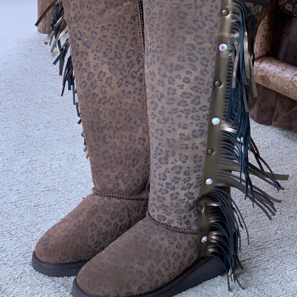 Gypsy Soule Fringe Winter Boots Rare - Picture 5 of 15
